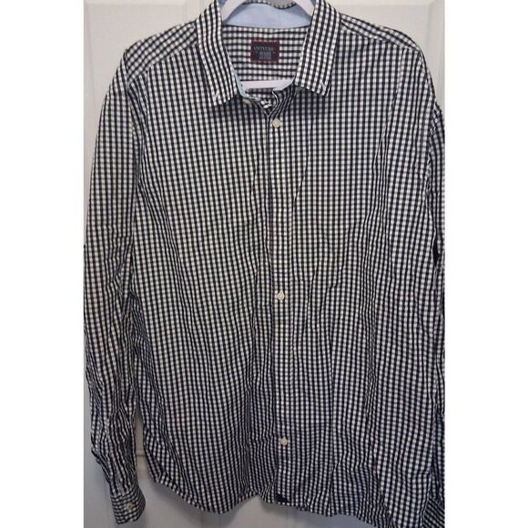 UNTRUCKIT Nwot  long Sleeve Button down  Gingham Checked Black/White   Sz XXL - Picture 1 of 6